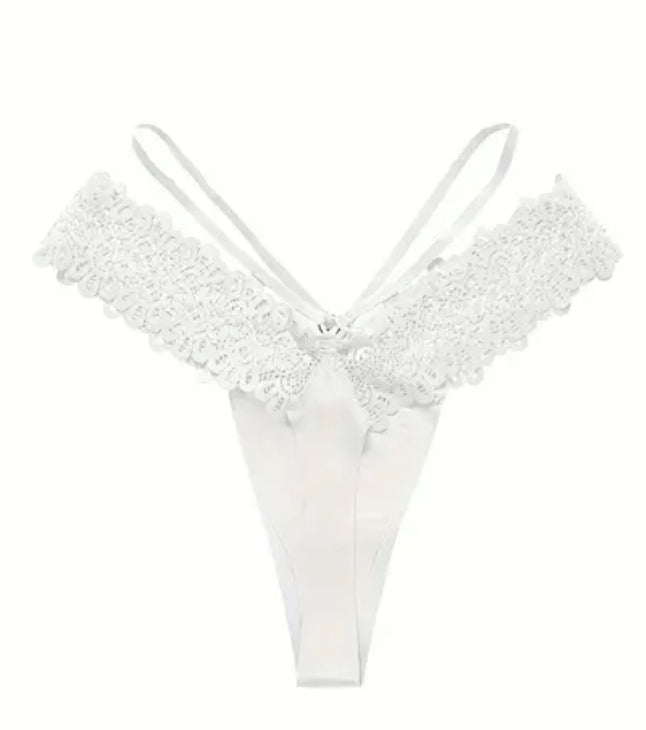 Bridal Lace Double Thong